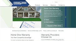 Desktop Screenshot of homeonewarranty.com