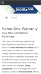 Mobile Screenshot of homeonewarranty.com