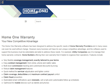 Tablet Screenshot of homeonewarranty.com